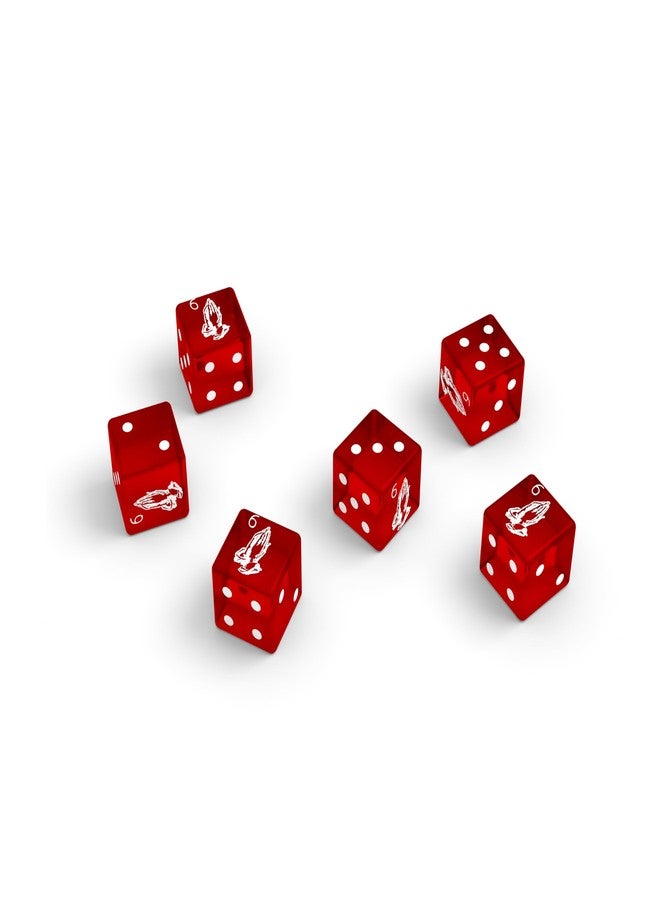 دريك مجموعة نرد رسمية مكونة من 6 قطع من لعبة God Liar's Dice مع كوب هزاز - Image 3